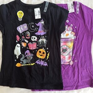 The Children’s Place Girls Halloween T-Shirts (set of 2) Size L